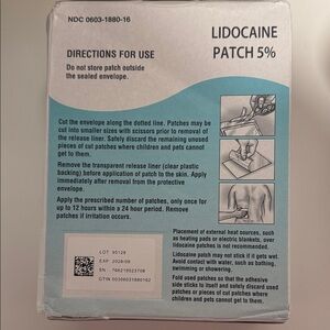 Lidocaine Patch 5%